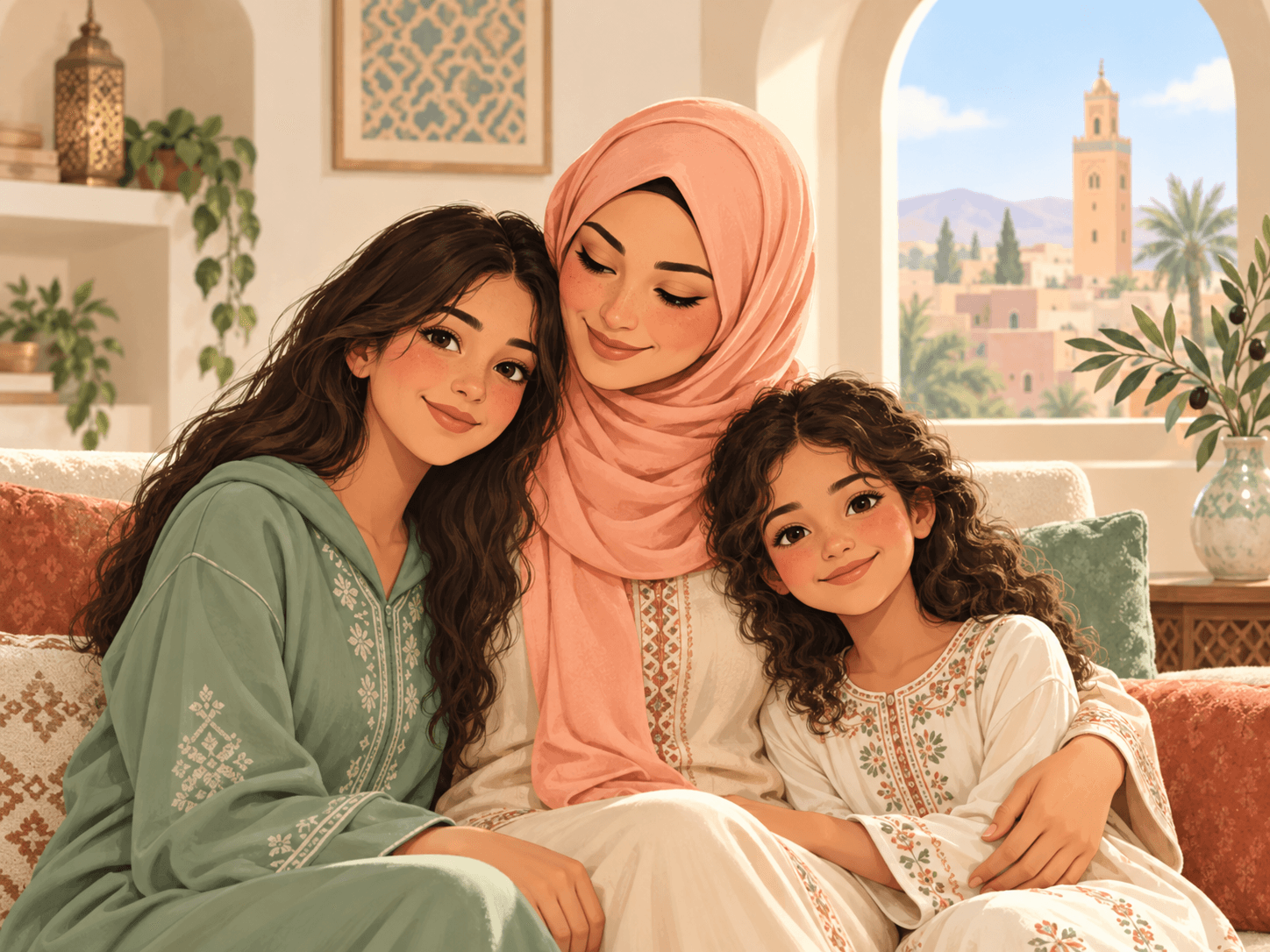 Illustrative artwork for fictional family example 2